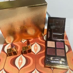 Tom Ford Eye Quad & Lip Sample Set (Burnished Amber, Casablanca, Scarlet Rouge)